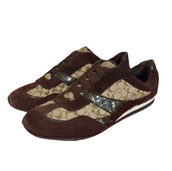 Coach Brown and Tan Sneakers - Picture 11 of 12